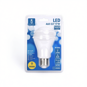 Lampadina LED A60 E27 17W 3000K Bianco Caldo 1445 Lumen a Risparmio Energetico per Retrofit e Aggiornamento - Product Image 2