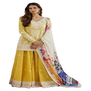 ชุดเดรสปากีสถานสำหรับผู้หญิงอินเดียชุดเดรสซาลวาร์คาเมซ - Product Image 1