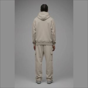 Conjunto de Sudadera con Capucha y Pantalones Deportivos con Cremallera Oversize para Hombre, OEM, Unisex, Color Sólido, Bordado, Fabricación de Trajes Deportivos con Cremallera - Product Image 6