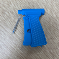 Microchip RFID para Animales FDX-B 134.2khz 2.12*12mm con Aguja y Pistola Reutilizable
