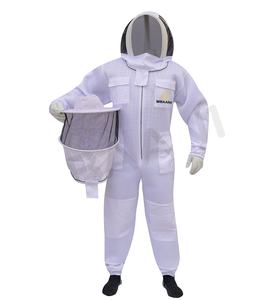 Combinaison d'apiculture Air Mesh de MBAANI - Anti-piqûres avec voile rond et de protection, capuche ventilée et deux paires de gants - Product Image 1