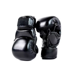 Wholesale High Quality Customizable Boxing <b>Gloves</b> Lace-Up Closure PU Leather <b>Moisture</b> Wicking Karate Muay Thai MMA Training - Product Image 3