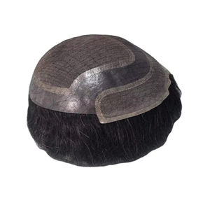 Toupee para Hombre Taz Hair, Peluca de Cabello Humano 100%, Densidad 60%-150%, Cabello Remy Indio, Resistente al Agua, Suave, Ondulado Profundo - Product Image 1