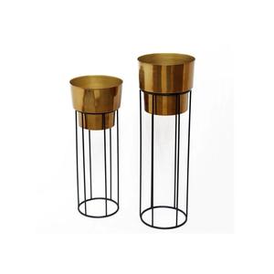 Jardinière décorative moderne en métal pour l'intérieur et l'extérieur, pot de fleurs pour plantes d'extérieur - Product Image 5