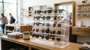Clear Acrylic Sunglass <b>Display</b> Stand Retail Eyewear <b>Display</b> Holder Glasses Organizer Counter <b>Display</b> Rack Optical Showcase - Product Image 1