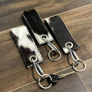 Clip de ceinture en cuir de vachette personnalisé mousqueton porte-clés bracelet en cuir véritable porte-clés cadeau mousqueton sangles porte-clés porte-clés - Product Image 5