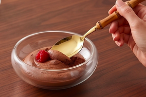 Golden <b>Bamboo</b> Handle Flatware <b>Set</b> Dishwasher Safe Wedding Tableware Metal <b>Cutlery</b> With Mirror Polish Finish - Product Image 5
