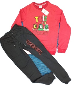 Ensemble deux pièces pour bébé garçon personnalisé pour l'hiver, manches longues, respirant, écologique, décontracté chic, motif de personnage, DHL FedEx OEM - Product Image 1