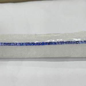 Juego de 48 Piezas de Tanzanita Azul Natural de Alta Calidad, Corte Princesa, 17.34 Quilates, 4x4mm, Gemas Sueltas de Tanzania para Joyería - Product Image 3