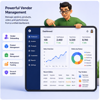 Solución Avanzada para Gestión de Mercado de Proveedores Empresariales, Monitoreo de Inventario, Análisis, Multi-idioma, Finanzas Empresariales, MAC