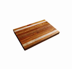 Planche à découper en bois rectangulaire antidérapante pour la cuisine, idéale pour couper les salades et la viande, fabriquée à la main, en promotion - Product Image 1