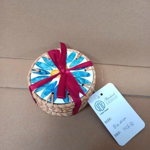 Edición Limitada: Atractivos Posavasos de Nácar para Tazas de Té, la Mejor Opción en Posavasos de Capiz Dorado para Vajilla - Product Image 3