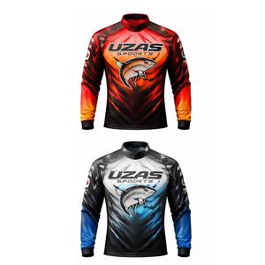 Chemises de pêche personnalisées pour hommes, à séchage rapide, protection UV, 100 % coton, UPF 50, pour tournois de pêche - Product Image 3