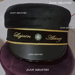 Chapeau de graduation suédois personnalisé, fabricant OEM, en velours/coton, vente en gros, Studentmössa avec broderie du nom - Product Image 1