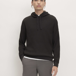 Sudadera con Capucha Térmica de Punto Waffle Personalizada para Hombre, Estilo Casual, Manga Larga, con Tejido Texturizado y Puños Ajustados, en Poliéster y Algodón - Product Image 1