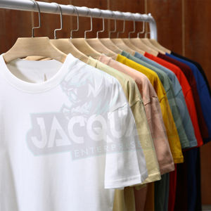 Nouveau T-shirt respirant personnalisé de couleur unie, vente en gros, T-shirt vintage unisexe en tissu tri-mélange, fabriqué à Sialkot, Pakistan - Product Image 4