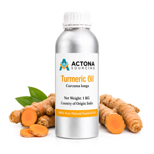 Huile essentielle de curcuma 100% pure de qualité cosmétique pour la régénération de la peau, anti-âge, éclaircissante - Product Image 1