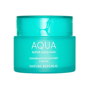 Crème hydratante pour peaux mixtes Super Aqua Max de Nature Republic [Grande capacité] - Conditionnée en flacon - Product Image 1