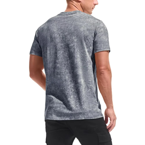 Wholesale Price Men's Tie Dye Cotton T-Shirt O-Neck Short Sleeve Regular Fit Casual Jersey Knitted Blank <b>Design</b> - Product Image 2