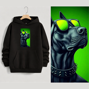 เสื้อสเวตเชิ้ตผ้าฝ้าย 100% พิมพ์ลายการ์ตูนแบบสั่งทำ |   เสื้อฮู้ดกันหนาวแบบยูนิเซ็กซ์ ผ้าฟลีซ ไม่ยับ พร้อมกระเป๋า น้ำหนัก 300 กรัม - Product Image 4