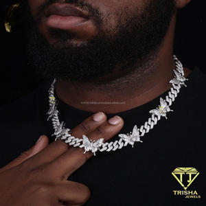 Elegante Collar con Colgante de Mariposa de Plata de Ley 925 con Diamantes Cultivados en Laboratorio y Detalles de Piedras Preciosas para Joyería de Moda - Product Image 4