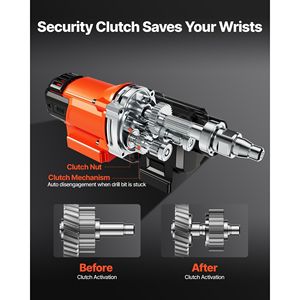 Machine de forage à noyau diamanté, diamètre de forage 0,8-10 pouces, foreuse à noyau pour béton, utilisation à sec ou humide, 10 forets 470/8 - Product Image 5