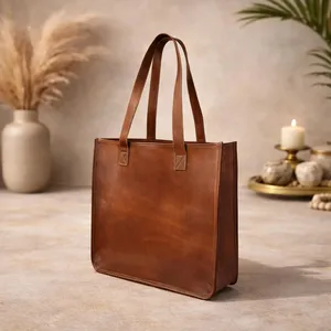 Bolso de hombro de cuero grande para mujer al por mayor con asa superior y dos asas, el más demandado para chicas - Product Image 1