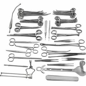 <b>81</b> Pcs Basic Laparotomy Surgical Instrument Set CE Certified ISO13485 Certified Manual Stainless Steel General Surgery Kit - Product Image 1