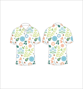 เสื้อโปโลพิมพ์ลายสวนดอกไม้แบบกำหนดเอง แขนสั้น ระบายอากาศได้ดี เหมาะสำหรับฤดูร้อน สไตล์ลำลอง แฟชั่นสำหรับทุกเพศ - Product Image 6