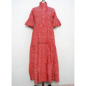 Robe longue trapèze vintage faite à la main, style estival léger et fluide, idéale pour les vacances, les promenades sur la plage, les soirées décontractées, les escapades, élégante pour femme - Product Image 3