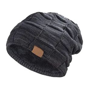 Wholesale Unisex Knitted Beanie Hat Solid Color Acrylic <b>Winter</b> <b>Cap</b> Casual Style 56-58CM Adult - Product Image 6