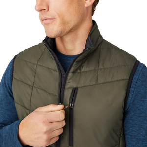 Gilet matelassé personnalisé avec logo, veste d'équitation, vêtements d'hiver décontractés, vêtements d'extérieur, gilet rembourré, vestes matelassées pour hommes - Product Image 5