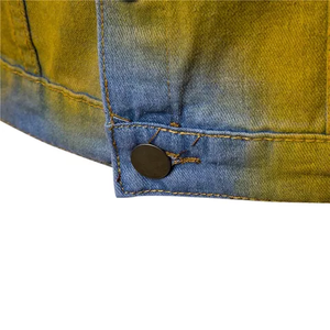 Veste en jean mi-lourde 12 oz pour homme |   Vêtements en jean en coton polyvalents pour toutes les saisons - Product Image 2