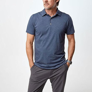 เสื้อโปโลชาย ผ้าพรีชรังก์ นุ่ม สวมใส่สบาย พรีเมียม คลาสสิค ผสมคอตตอนและโพลีเอสเตอร์ ใส่สบายๆ แขนสั้น - Product Image 3