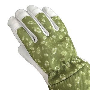 Guantes de Trabajo de Seguridad para Jardinería de Cuero de Microfibra para Mujer, Equipo de Protección para Jardinería con Logotipo Personalizado, Resistentes a Espinas - Product Image 4