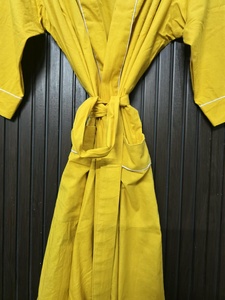 Hotel Spa Super Heavy Cotton Yellow Color Plain Kimono Quick-<b>Dry</b> Luxury Bathrobe for <b>Women</b> and Couples Casual Wear With Pockets - Product Image 6