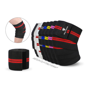New Design <b>Knee</b> Wraps Compression <b>Elastic</b> <b>Support</b> Gym Fitness <b>Knee</b> Wraps For Training - Product Image 3