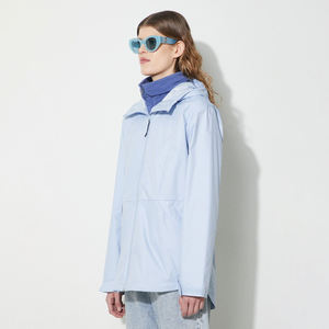 Veste coupe-vent softshell surdimensionnée personnalisée pour femme, nouvelle veste d'automne en polyester imperméable avec broderie décorative en nylon pour l'extérieur - Product Image 3