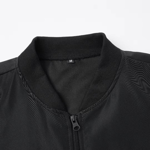 Veste coupe-vent en polyester à manches longues noire pour homme, style automne, vêtements pour adultes - Product Image 5