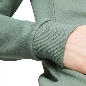 Sweat-shirt à capuche vert pour femme, doublé, couleur unie, en coton et polaire de bambou, manches longues, avec poche, décontracté, écologique, pour l'hiver - Product Image 4