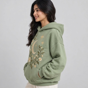 Womens pullover <b>hoodies</b> with personalized <b>stitched</b> designs soft interiors and modern cuts for clothing retailers - Product Image 4