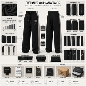 Pantalon de survêtement large personnalisé pour homme, avec bande latérale multicolore, joggers pour homme, taille élastique avec cordon de serrage, en molleton de coton - Product Image 4
