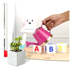 Unique Garden Pot Multi Color Choice Factory Low MOQ <b>Small</b> Steel Galvanized Metal Indoor Plant Watering Pot Wholesale Supplier - Product Image 2