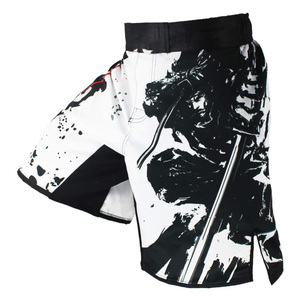 Shorts MMA personnalisés unisexes en gros, shorts de grappling par sublimation, arts martiaux, polyester extensible dans quatre directions, usine OEM - Product Image 1