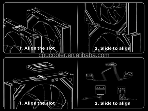 Jungle Leopard Interstellar Building Blocks V2 RS Chasis Fan Interfaz con clip ARGB Light Triple Version - Product Image 6