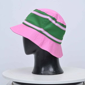 Premium Quality Custom Logo Bucket Hat <b>Sun</b> Protection Comfort Cotton Canvas Summer Casual Unisex Boonie Hat With Rainbow <b>Strip</b> - Product Image 4