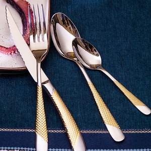 Ensemble de couverts en acier inoxydable finition miroir pour cadeau de mariage, hôtel, restaurant et repas à domicile - Product Image 1