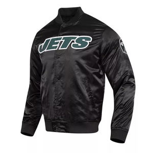 Veste de baseball en satin noir New York - Product Image 2