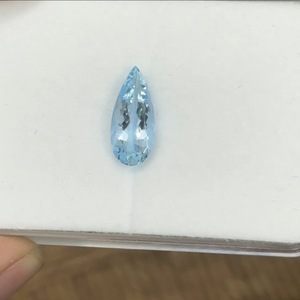 Piedra Preciosa de Aguamarina Natural, Corte Pera, 2.31 Quilates, 14x6mm, Color Azul Premium para Joyería - Product Image 3