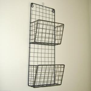 Panier mural en métal durable, adapté à une utilisation à long terme, pour la décoration murale intérieure et extérieure. - Product Image 6